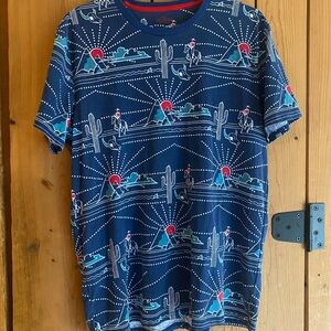 Hollister Navy Graphic Tee with Desert Scene